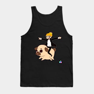 King Alex Riding a Pug Tank Top